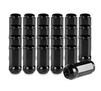 TCP Hardware Group M14x1.5 Lug Nuts with Cone Seat | 3/4" 19mm Hex 1.9x0.87 inch Black Wheel Lug Nuts Compatible with Chevy Silverado Suburban 1500 Ford Expedition F-150 Ram 1500 & More, Set of 24