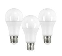 TCP LED A60 9W Classic Light Bulb (Equivalent to 60W), Warm White 3000K, 810 lumens, E27 Edison Screw Base, Non-dimmable - 3 Pack
