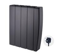 TCP Smart 1000W Black Ceramic Panel Electric Radiator TCP Black