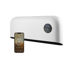 TCP Smart Down Flow Ceramic Heater 2000w App & Remote Control, WiFi, IP22 Bathroom, Office, Commercial, Works with Alexa, Google Home & Siri Shortcuts, 2 Heat Modes, Quiet, Timer, Smart Schedules