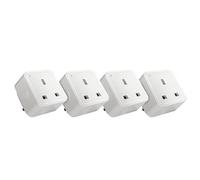 TCP 13A 240V 2.4Hz 2990W Smart Wi-Fi Socket 4-Piece Pack, White, TAYWISSINWUK4P