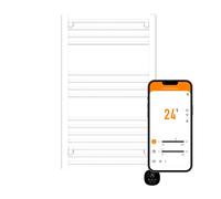 TCP Smart WiFi Fixed Pre-Filled Towel Radiator 500w White TCP White