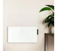 Tcp White Modern 2000W Glass Heater. Adjustable Schedule. Wall Mounted & Freestanding.