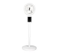 TCP White Pedestal Fan, Quiet 3D Oscillation Adjustable Height TCP White