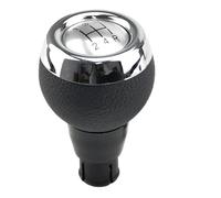 TCPCHKHOPP Gear Stick Knob 5/6 Speed Car Gear Shift Knob MT Lever Shifter Head Black Case for ONE for D for S Gear Lever Knob(Silver 5 Speed)