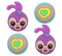 TCPENG® Thumb Grip Caps Compatible with Nintendo Switch/OLED/Switch Lite, Soft Silicone Joystick Grip Cute 3D Analog Stick Cover (StellaLou_Heart)