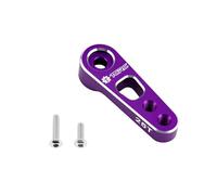 TCRC 7075 Aluminum Front 25T Servo Horn with M3 Threaded Holes for Axial 1/8 AXP8 Gilamon Trail Buggy Upgrade,Purple