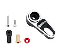 TCRC 7075 Aluminum Rear 20T Servo Horn with Adjustable Connecting Rod for Axial 1/8 AXP8 Gilamon Trail Buggy Upgrade,Black
