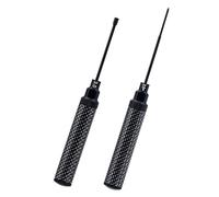 TCRC Carbon Fiber Handle Tool with High Speed Steel Screwdriver bit Set 2.0mm+ Phillips Screwdriver 3.0mm Hex Nut Driver for 1/30 Axial SCX30 Ford Bronco Jeep Wrangler JLU