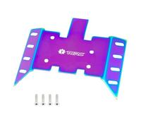 TCRC Colorful Stainless Steel Chassis Skid Plate Armor Guard Plate Protection for Axial 1/8 AXP8 Gilamon Trail Buggy Upgrade