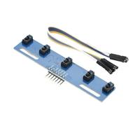 TCRT5000 5-Way Black and White Line Identification Sensor Module Tracking Intelligent Car Infrared Sensor