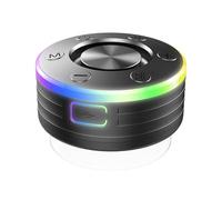 TCSMSDMO Waterproof Wireless Speaker with Suction Cup/RGB Light Bluetooth-Compatible 5.2 Hands-Free Call/FM Radio，Compatible For， Bathroom Sing-Along