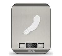 Tcsxady Food Scale, 11lb Digital Kitchen Scale with 6 Units LCD Display and Tare Function,Compact Design for Baking,Healthy Cooking,Meal Prep, 304 Stainless Steel