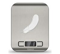 Tcsxady Food Scale, 11lb Digital Kitchen Scale with 6 Units LCD Display and Tare Function,Compact Design for Baking,Healthy Cooking,Meal Prep, 304 Stainless Steel