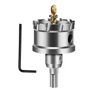 TCT Carbide Hole Saw Kit Carbide Tipped Hole Cutter With Pilot Drill Bit For Metal Stainless Steel,105 mm