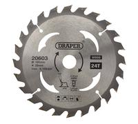 TCT Circular Saw Blade for Wood, 165 x 20mm, 24T