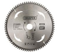 TCT Circular Saw Blade for Wood, 255 x 30mm, 80T