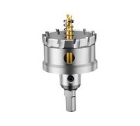 TCT Hole Saw Carbide Tipped Hole Cutter With Titanium-Plated Pilot Drill Bit For Metal Stainless Steel Iron,75 mm