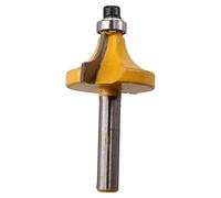 TCT Round Over Router Bit Bearing Guided Cutter 28.6mm D 9.5mm R 1/4 Shank