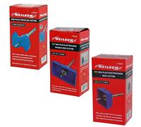 TCT SDS Plus Electricians Box Cutter Masonry Single Double Socket Back Box Square Circular Rectangle (Set of 3)