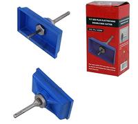 TCT SDS Plus Electricians Double Back Box Cutter 79x142MM Masonry Brick Concrete Breeze Block Wall Drill Adapter, Blue
