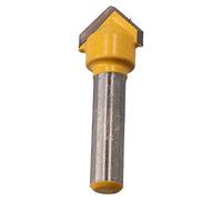 TCT V Groove Router Cutter Cutting Bit 12.7mm D 90 Degree Angle 1/4 Shank