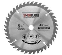 TCT13540T Saxton TCT Circular Wood Saw Blade 135mm x 12.7mm bore x 40T for Bosch Makita Dewalt