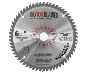 TCT16060TMPB TCG Saxton TCT Circular Saw Blade 160mm x 60T x 20mm Bore (16mm ring) Aluminium Laminate Hardwood
