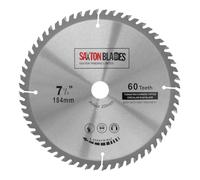 TCT18460T20B TCT Circular Saw Blade 184mm x 60T x 20mm Bore (16mm ring) fits Evolution Bosch Makita etc