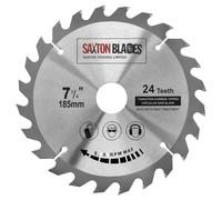 TCT18524T Saxton TCT Circular Wood Saw Blade 185mm x 30mm Bore x 24T for Bosch Makita Dewalt Fits 190mm Saws