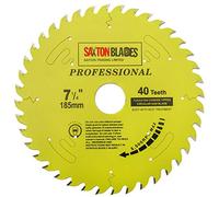 TCT18540TPRO Saxton Professional Range TCT Circular Saw Blade 185mm x 40T x 30mm Bore, 16, 20, 25mm reduction rings Compatible with Bosch Makita Dewalt etc