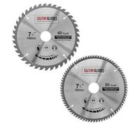 TCT190MXA 2x Saxton TCT Circular Wood Saw Blade 190mm Pack A for Bosch Makita Dewalt