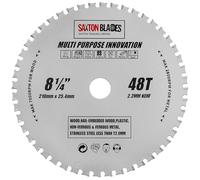 TCT21048TMPT254B Saxton TCT Multi Purpose Innovation Circular Saw Blade 210mm x 48T X 25.4mm Bore Wood and Metal fits Evolution