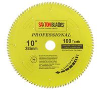 TCT255100TPRO Saxton Professional Range TCT Circular Saw Blade 255mm x 100T x 30mm Bore, 16, 20, 25, 25.4mm Reduction Rings Compatible with Evolution Bosch Makita Dewalt etc