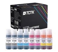 TCTK Ink T6641 T6642 T6643 T6644 8 Pack CMYK compatible with Epson EcoTank ET-14000 ET-16500 ET-2500 ET-2550 ET-2600 ET-4500 L355 L382, replaces C13T66414A C13T664140