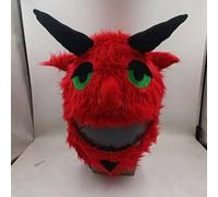 TCTLUJTY Red Devil Motorbike Helmet Cover Fluffy, Decoration (Without Helmet) Personalized Cover