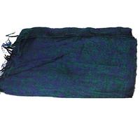 TCV Fair Trade Tibetan Yak Wool Woollen Shawl/Blanket 1.8M x 0.8M Blues