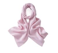 TCVCTNMZTX Pure Cashmere Unisex Scarf Solid Color Thread Knitting Winter Outdoor Long Warm Neck Scarves For Men Women Scarf(Roze)