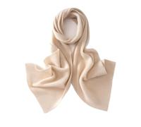 TCVCTNMZTX Pure Cashmere Unisex Scarf Solid Color Thread Knitting Winter Outdoor Long Warm Neck Scarves For Men Women Scarf(Beige)