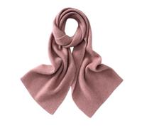 TCVCTNMZTX Pure Cashmere Unisex Scarf Solid Color Thread Knitting Winter Outdoor Long Warm Neck Scarves For Men Women Scarf(Hua pink)