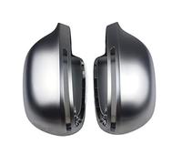 TCVCTNMZTX Silver Matte Chrome Side Wing Mirror Cover Cap Compatible With Audi A6 C6 4F S6 A4 A5 S5 B8 A3 Q3SQ3 A8 D3 4E Compatible With Allroad 2008 2009 2010 2012 rear view mirror(A4 B8 08-09)