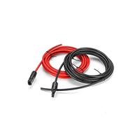 TCVCTNMZTX Solar Power Wire Flexible Extension Tinned Copper Cable PV Panel Connection System DC Battery XLPE Jacket Inverter TUV Conductor Electric wire(Black,6 METERS_1.5MM2 16AWG)