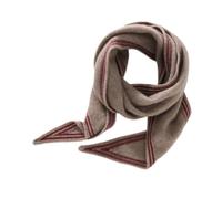 TCVCTNMZTX Women Cashmere Triangle Scarf Small Shawl Neck Warmer Applique Stripes Multipurpose Cowl Pashmina Soft Knit Accessories Scarf(Blu)