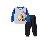 TCWWBB Boys Sweatshirt Sets Dinosaur Digger Tractor Outfits Tracksuit Set Kids Long Sleeve Jumper Sweatshirt Tops Joggers Sweatpants Clothes Set 2 Pieces Cotton Winter Clothing Set Age 1-7 Years Old