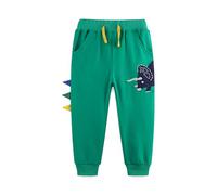 TCWWBB Boys Trousers Digger Dinosaur Reindeer Santa Claus Cotton Sweatpants Jogging Drawstring Tracksuit Pants Kids Girls Christmas Xmas Sport Jogger Bottoms Age 1-7 Years