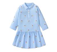 TCWWBB Girls Dresses Toddler Long Sleeve Causal Dress Pink Purple Cotton Unicorn Bunny Cartoon Shirt Dress Kids Winter Autumn Tulle T-Shirt Christmas Halloween Dresses for Kid Age 1-7 Years Old