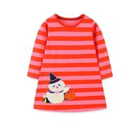 TCWWBB Girls Dresses Toddler Long Sleeve Causal Dress Pink Purple Cotton Unicorn Bunny Cartoon Shirt Dress Kids Winter Autumn Tulle T-Shirt Christmas Halloween Dresses for Kid Age 1-7 Years Old