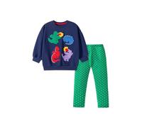 TCWWBB Girls Kids Outfits Clothes Set Toddler Cute Unicorn Bunny Bowknot Birthday Print long Sleeve Cotton Shirt jumper Dresses Tops Leggings Trousers Pants 2 Piece Clothing Set Age 1-7 Years Old