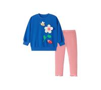 TCWWBB Girls Kids Outfits Clothes Set Toddler Cute Unicorn Bunny Bowknot Birthday Print long Sleeve Cotton Shirt jumper Dresses Tops Leggings Trousers Pants 2 Piece Clothing Set Age 1-7 Years Old
