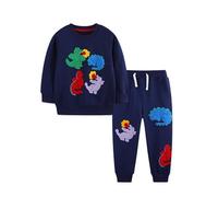 TCWWBB Toddler Boys Clothes Sets Dinosaur Digger Rocket Outfits Kids Long Sleeve Jumper Sweatshirt&Pants Jogger Clothing Set Baby 2 Pieces Crewneck Cotton Winter Outfit Set Age 1-7 Years Old